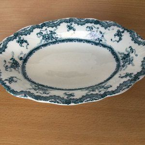 Baker & Co. Ltd. Edina Staffordshire England transferware small oval candy dish